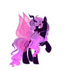 Size: 1280x1280 | Tagged: safe, artist:elementbases, artist:just-silvushka, imported from derpibooru, oc, oc only, pony, base used, eyelashes, female, interspecies offspring, magical lesbian spawn, mare, offspring, parent:queen chrysalis, parent:twilight sparkle, simple background, solo, transparent background