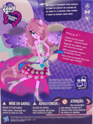 Size: 750x1000 | Tagged: safe, artist:gihhbloonde, imported from derpibooru, oc, oc only, oc:music melody, equestria girls, base used, bow (weapon), clothes, eyelashes, female, hair over one eye, high heels, ponied up, shoes, skirt, smiling, solo, wings