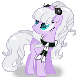Size: 852x840 | Tagged: safe, artist:gihhbloonde, imported from derpibooru, oc, oc only, earth pony, pony, base used, clothes, earth pony oc, eyelashes, female, flower, flower in hair, looking back, mare, scarf, simple background, smiling, solo, starry eyes, transparent background, wingding eyes