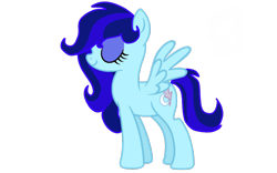 Size: 1920x1200 | Tagged: safe, imported from derpibooru, oc, oc only, unnamed oc, pegasus, pony, eyes closed, eyeshadow, female, full body, makeup, mare, pegasus oc, simple background, smiling, solo, spread wings, standing, tail, transparent background, two toned mane, two toned tail, wings