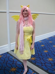 Size: 2048x2732 | Tagged: safe, artist:rjth, imported from derpibooru, fluttershy, human, breasts, clothes, cosplay, costume, high res, irl, irl human, katsucon, katsucon 2013, photo, solo