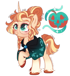 Size: 1924x2100 | Tagged: safe, artist:gihhbloonde, imported from derpibooru, oc, pony, unicorn, cloak, clothes, female, glasses, mare, offspring, parent:applejack, parent:sunburst, parents:appleburst, simple background, solo, transparent background