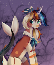 Size: 2100x2500 | Tagged: safe, artist:ske, imported from derpibooru, oc, oc only, earth pony, pony, fish tail, halloween, high res, holiday, night, shark tail, solo, tail