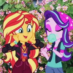 Size: 640x640 | Tagged: safe, artist:suntrixglim, imported from derpibooru, starlight glimmer, sunset shimmer, equestria girls, female, lesbian, shimmerglimmer, shipping