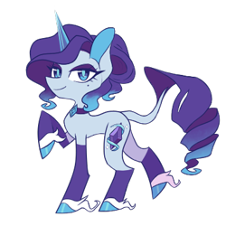 Size: 380x380 | Tagged: safe, artist:s-grunge, imported from derpibooru, part of a set, rarity, pony, unicorn, alternate cutie mark, alternate design, choker, eyelashes, eyeshadow, female, looking at you, makeup, mare, redesign, simple background, solo, transparent background