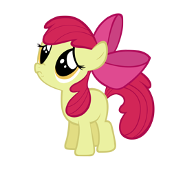 Size: 2000x2000 | Tagged: safe, artist:jazzwolf14, imported from derpibooru, apple bloom, earth pony, pony, friendship is magic, adorabloom, apple bloom's bow, bow, cute, daaaaaaaaaaaw, female, filly, foal, frown, full body, hair bow, high res, nose wrinkle, puppy dog eyes, red mane, red tail, sad, sadorable, simple background, solo, standing, tail, transparent background, vector