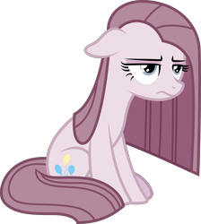 Size: 6000x6690 | Tagged: safe, artist:twilirity, imported from derpibooru, pinkie pie, earth pony, pony, yakity-sax, .svg available, absurd resolution, ears back, female, frown, full body, inkscape, lidded eyes, mare, pinkamena diane pie, simple background, sitting, solo, tail, transparent background, vector