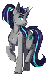 Size: 1140x1832 | Tagged: safe, artist:serodart, imported from derpibooru, oc, oc only, oc:silver coil, pony, unicorn, derpibooru community collaboration, 2022 community collab, simple background, solo, transparent background