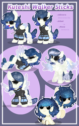 Size: 960x1528 | Tagged: safe, artist:plinckyctt, imported from derpibooru, oc, oc only, pegasus, pony, baby, baby pony, black sclera, clothes, ethereal mane, female, mare, pegasus oc, reference sheet, starry mane, translation request, wings