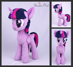 Size: 2480x2280 | Tagged: safe, artist:shunnkai, imported from derpibooru, twilight sparkle, alicorn, pony, high res, irl, photo, plushie, solo, twilight sparkle (alicorn)