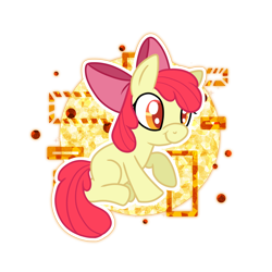 Size: 1024x1024 | Tagged: safe, artist:kazziepones, imported from derpibooru, apple bloom, earth pony, pony, adorabloom, cute, female, filly, foal, simple background, solo, transparent background