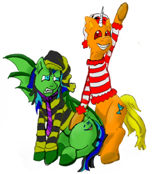 Size: 2912x3077 | Tagged: safe, artist:torpy-ponius, imported from derpibooru, oc, oc only, oc:drunknugly, oc:torpy, derpibooru community collaboration, 2022 community collab, high res, simple background, transparent background, where's waldo