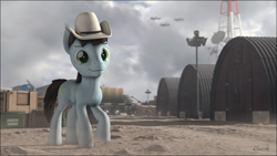 Size: 3840x2160 | Tagged: safe, artist:chacek757, imported from derpibooru, oc, earth pony, pony, 3d, hat, high res, male, solo, source filmmaker, stallion
