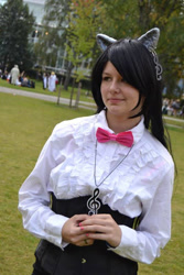 Size: 533x800 | Tagged: safe, artist:bloodtears19, imported from derpibooru, octavia melody, human, 2013, bowtie, clothes, cosplay, costume, irl, irl human, photo