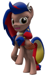 Size: 451x720 | Tagged: safe, artist:topsangtheman, imported from derpibooru, oc, oc only, oc:pearl shine, pegasus, pony, 3d, looking at you, nation ponies, philippines, ponified, simple background, solo, source filmmaker, transparent background