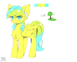 Size: 3200x2600 | Tagged: safe, artist:陌路, imported from derpibooru, oc, oc only, oc:nature guard, pegasus, pony, chest fluff, female, high res, pegasus oc, reference sheet, simple background, smiling, solo, standing, white background