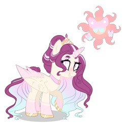 Size: 2235x2199 | Tagged: safe, artist:just-silvushka, artist:meimisuki, imported from derpibooru, oc, oc only, alicorn, pony, alicorn oc, base used, colored wings, eyelashes, female, grin, high res, hoof polish, horn, mare, parents:flutterlestia, simple background, smiling, solo, transparent background, two toned wings, wings