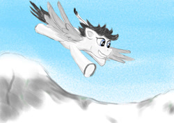 Size: 1024x725 | Tagged: safe, artist:malte279, imported from derpibooru, oc, oc:nordeis, pegasus, sketch