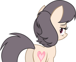 Size: 2429x1967 | Tagged: safe, artist:tanahgrogot, imported from derpibooru, oc, oc only, oc:annisa trihapsari (irl), earth pony, pony, adorasexy, butt, cute, female, looking back, mare, plot, sexy, simple background, solo, transparent background