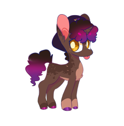 Size: 1428x1454 | Tagged: safe, artist:moccabliss, imported from derpibooru, oc, oc only, oc:mocha bean, pony, unicorn, chibi, female, mare, simple background, solo, tongue out, transparent background