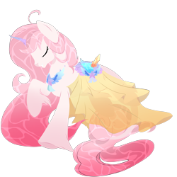 Size: 3700x3700 | Tagged: safe, artist:takan0, imported from derpibooru, oc, oc only, original species, pond pony, closed species, female, high res, simple background, solo, transparent background