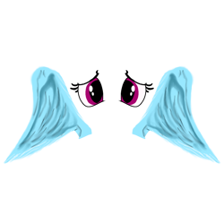 Size: 768x768 | Tagged: safe, artist:alostcarolean, imported from derpibooru, rainbow dash, pegasus, fanfic, fanfic art, fanfic cover, floating wings, simple background, solo, transparent background, wings, worried