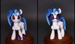 Size: 1920x1131 | Tagged: safe, artist:anotherdeadrat, pony, unicorn, craft, glasses, sculpture, simple background, smiling