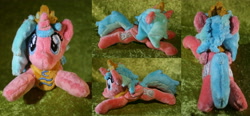 Size: 4310x2000 | Tagged: safe, artist:bastler, imported from derpibooru, oc, oc only, oc:hammonia, alicorn, pony, alicorn oc, crown, female, hamburg, horn, irl, jewelry, mare, necklace, photo, plushie, regalia, wings