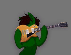 Size: 3300x2550 | Tagged: safe, artist:alru, imported from derpibooru, oc, oc only, earth pony, pony, electric guitar, guitar, high res, les paul, musical instrument, solo