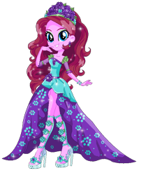 Size: 514x636 | Tagged: safe, artist:gihhbloonde, imported from derpibooru, oc, oc only, oc:music melody, equestria girls, base used, clothes, dress, eyelashes, female, high heels, shoes, simple background, solo, transparent background