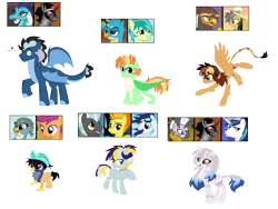 Size: 2124x1596 | Tagged: safe, artist:tragedy-kaz, imported from derpibooru, daring do, gabby, galena, gallus, king sombra, princess ember, sandbar, scootaloo, shining armor, soarin', spitfire, thunderlane, zecora, oc, dracony, dragon, griffon, hippogriff, hybrid, pony, zebra, base used, crack ship offspring, crack shipping, dragoness, ear piercing, earring, female, gabbyloo, gallbar, gay, hat, interspecies offspring, jewelry, lesbian, magical gay spawn, magical lesbian spawn, magical threesome spawn, male, mare, neck rings, offspring, parent:daring do, parent:gabby, parent:galena, parent:gallus, parent:king sombra, parent:princess ember, parent:sandbar, parent:scootaloo, parent:shining armor, parent:soarin', parent:spitfire, parent:thunderlane, parents:gabbyloo, parents:gallbar, piercing, pith helmet, polyamory, raised hoof, screencap reference, shipping, simple background, stallion, transparent background, unshorn fetlocks