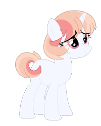 Size: 336x420 | Tagged: safe, artist:tragedy-kaz, imported from derpibooru, oc, oc only, pony, unicorn, base used, eyelashes, female, horn, magical lesbian spawn, mare, offspring, parent:princess celestia, parent:rainbow dash, parents:dashlestia, simple background, smiling, solo, transparent background, unicorn oc