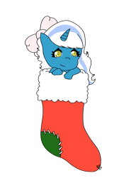 Size: 733x1090 | Tagged: safe, artist:adoptishop, imported from derpibooru, oc, oc:fleurbelle, alicorn, alicorn oc, bow, christmas, christmas stocking, female, hair bow, holiday, horn, mare, simple background, transparent background, wings, yellow eyes