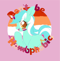 Size: 1753x1766 | Tagged: source needed, safe, artist:pxper_wing, imported from ponybooru, lyra heartstrings, mouthpiece, pride, pride flag, solo