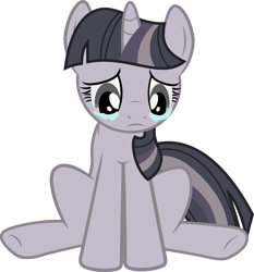 Size: 2415x2596 | Tagged: safe, artist:bubblestormx, artist:wardex101, edit, edited edit, imported from derpibooru, twilight sparkle, pony, unicorn, crying, depressed, discorded, discorded twilight, female, high res, sad, simple background, solo, transparent background, twilight tragedy, unicorn twilight, vector