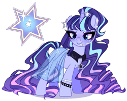 Size: 2093x1677 | Tagged: safe, artist:gihhbloonde, imported from derpibooru, oc, oc only, pony, unicorn, earpiece, female, magical lesbian spawn, mare, offspring, parent:coloratura, parent:twilight sparkle, simple background, solo, transparent background