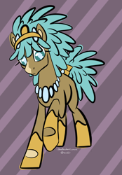 Size: 648x931 | Tagged: safe, artist:sallindaemon, imported from derpibooru, oc, oc only, oc:lepikettit, earth pony, pony, female, mare, solo