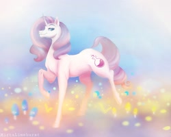 Size: 2000x1600 | Tagged: safe, artist:mirtalimeburst, imported from derpibooru, potion nova, pony, unicorn, my little pony: pony life, female, g4.5, horn, lidded eyes, looking at you, majestic as fuck, mare, raised hoof, realistic, realistic anatomy, realistic horse legs, smiling, smug, solo