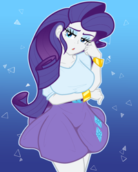 Size: 1510x1883 | Tagged: safe, artist:geraritydevillefort, imported from derpibooru, rarity, equestria girls, big breasts, bracelet, breasts, busty rarity, clothes, female, jewelry, open mouth, solo