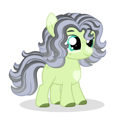 Size: 1771x1840 | Tagged: safe, artist:queenderpyturtle, imported from derpibooru, oc, oc only, oc:silver belle, earth pony, pony, female, filly, magical lesbian spawn, offspring, parent:applejack, parent:coloratura, parents:rarajack, simple background, solo, white background