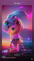 Size: 1080x1920 | Tagged: safe, generator:wombo.art, imported from derpibooru, sunny starscout, ai content, ai generated, g5, my little pony: a new generation