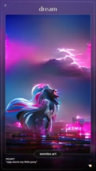 Size: 1080x1920 | Tagged: safe, generator:wombo.art, imported from derpibooru, zipp storm, ai content, ai generated, g5, my little pony: a new generation