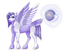 Size: 2500x2000 | Tagged: safe, artist:uunicornicc, imported from derpibooru, oc, oc only, pegasus, female, high res, mare, offspring, parent:bulk biceps, parent:maud pie, simple background, solo, tail, tail feathers, white background