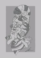 Size: 2063x2957 | Tagged: safe, artist:fam_trust, imported from derpibooru, pinkie pie, zecora, earth pony, pony, zebra, cute, duo, duo female, eyes closed, female, high res, hug, smiling, snuggling