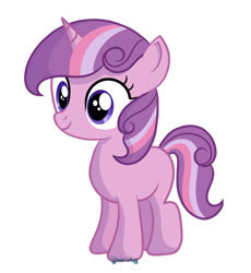 Size: 1280x1389 | Tagged: safe, artist:tenderrain-art, imported from derpibooru, oc, oc only, pony, unicorn, female, filly, magical lesbian spawn, offspring, parent:sweetie belle, parent:twilight sparkle, parents:twibelle, simple background, solo, transparent background