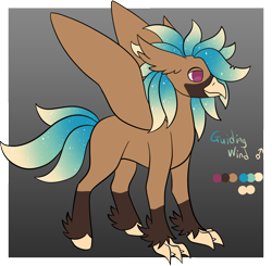 Size: 906x889 | Tagged: safe, artist:the-dreepy-mom, imported from derpibooru, oc, oc:guiding wind, classical hippogriff, hippogriff, male, solo