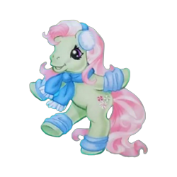 Size: 1503x1503 | Tagged: safe, imported from derpibooru, minty, earth pony, pony, advent calendar, background removed, bipedal, christmas, clothes, earmuffs, g3, holiday, leg warmers, official, scarf, simple background, solo, standing, standing on two hooves, transparent background, winter