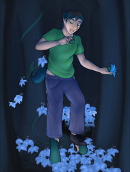 Size: 2977x3907 | Tagged: safe, artist:daf, imported from derpibooru, oc, oc only, oc:poison trail, human, pony, high res, human to pony, male, open mouth, poison joke, solo, transformation, transformation sequence