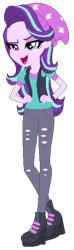 Size: 176x598 | Tagged: safe, artist:gihhbloonde, imported from derpibooru, starlight glimmer, equestria girls, mirror magic, spoiler:eqg specials, base used, beanie, clothes, eyelashes, female, hand on hip, hat, simple background, smiling, solo, transparent background