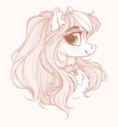 Size: 1245x1340 | Tagged: safe, artist:vird-gi, imported from derpibooru, oc, oc only, oc:glassy mind, pegasus, pony, bust, chest fluff, collar, ear fluff, eyebrows, female, mare, simple background, solo